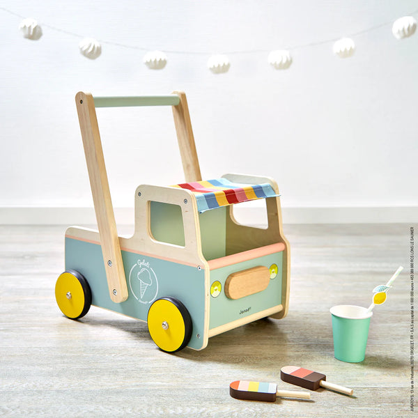 ICE CREAM CART PUSH-ALONG TROLLEY