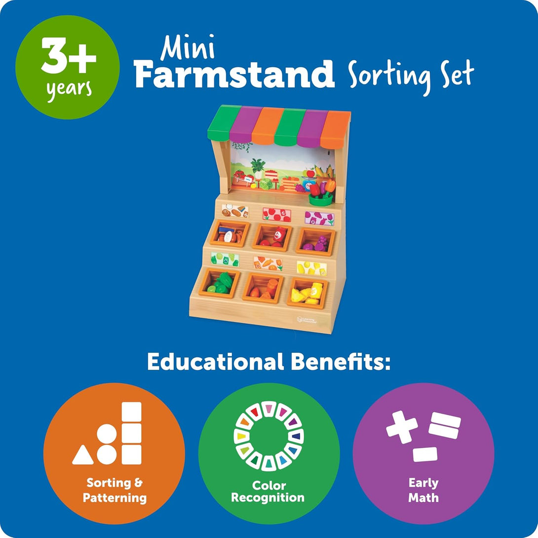 Learning Resources Mini Farmstand Sorting Set – Baby Uni