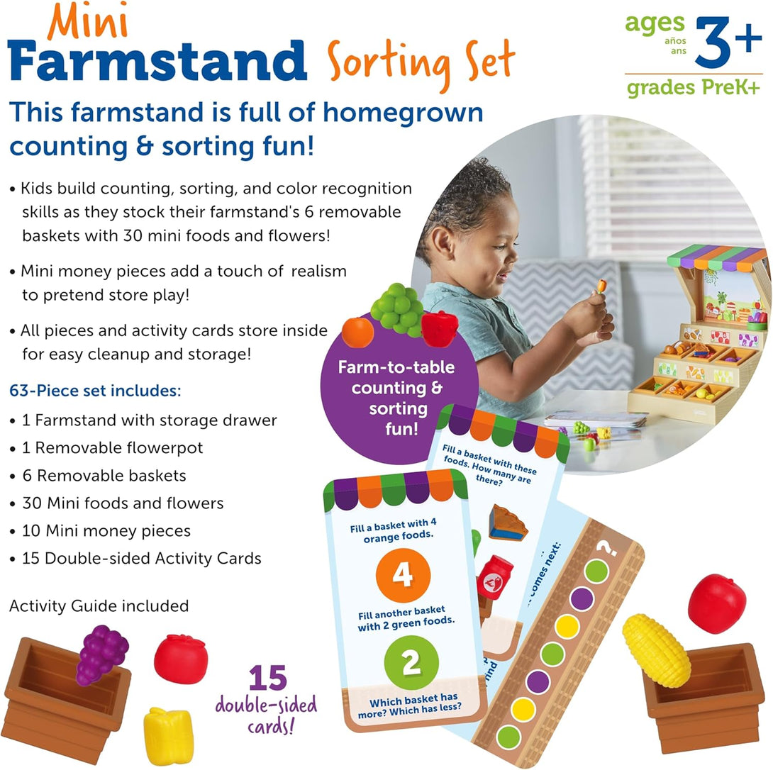Learning Resources Mini Farmstand Sorting Set – Baby Uni