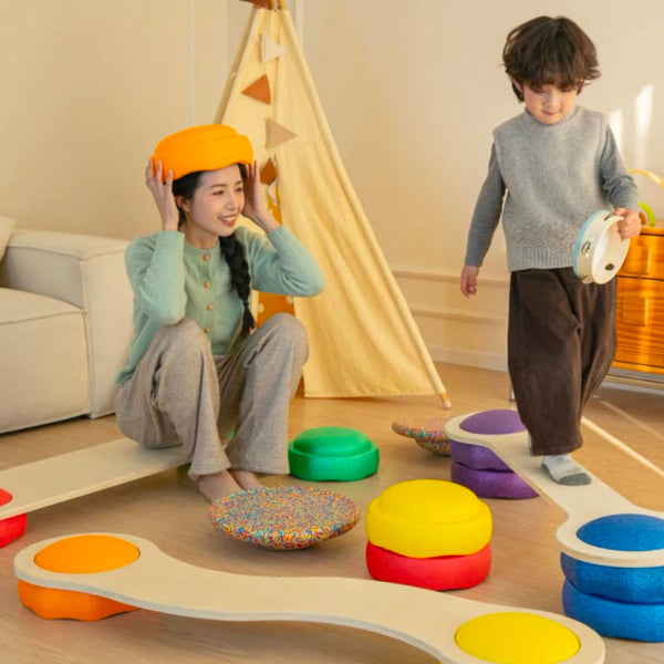 SpringBuds Stepping Stone & Wooden Balance Beam (Arriving Late October)